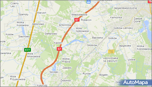 mapa Baszkówka, Baszkówka na mapie Targeo