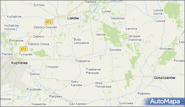 mapa Ciepielew, Ciepielew na mapie Targeo