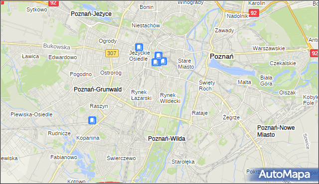 mapa Rynek Wildecki, Rynek Wildecki na mapie Targeo