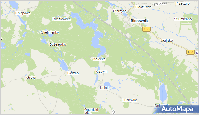 mapa Ostromęcko, Ostromęcko na mapie Targeo