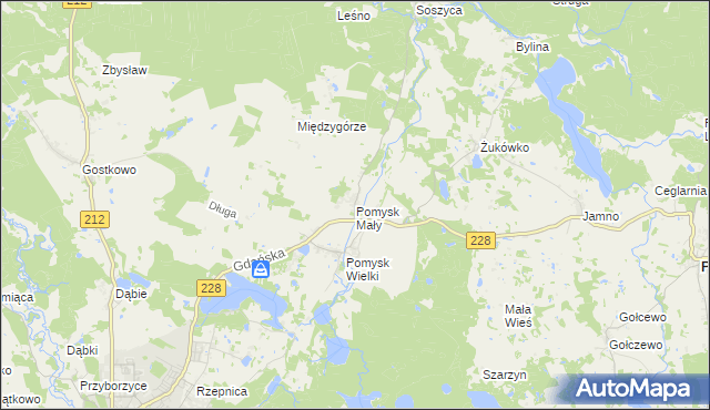 mapa Pomysk Mały, Pomysk Mały na mapie Targeo