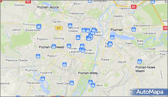 mapa Rynek Wildecki, Rynek Wildecki na mapie Targeo