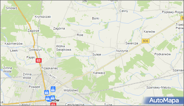 mapa Suleje, Suleje na mapie Targeo