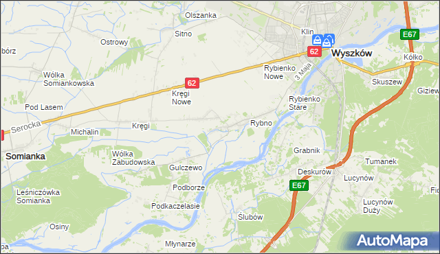 mapa Tulewo Górne, Tulewo Górne na mapie Targeo