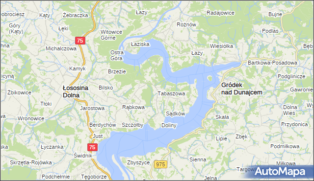 mapa Tabaszowa, Tabaszowa na mapie Targeo