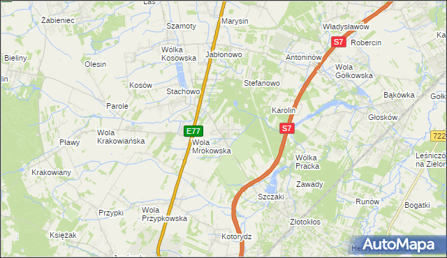 mapa Warszawianka, Warszawianka na mapie Targeo