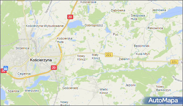 mapa Mały Klincz, Mały Klincz na mapie Targeo