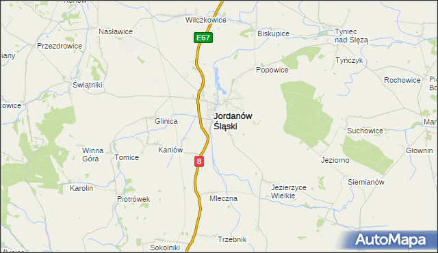 mapa Dankowice gmina Jordanów Śląski, Dankowice gmina Jordanów Śląski na mapie Targeo