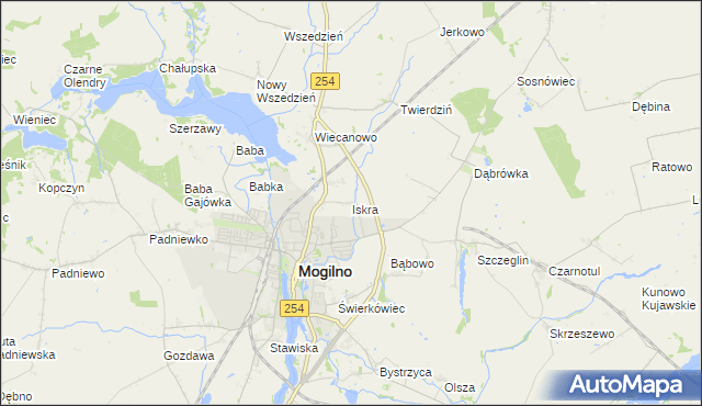 mapa Iskra, Iskra na mapie Targeo