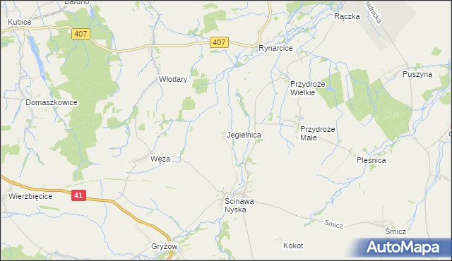 mapa Jegielnica, Jegielnica na mapie Targeo