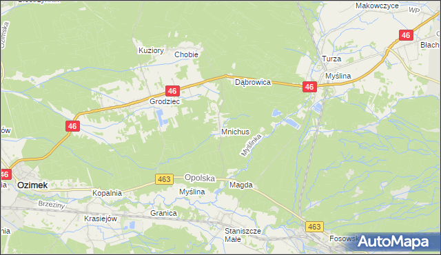 mapa Mnichus, Mnichus na mapie Targeo