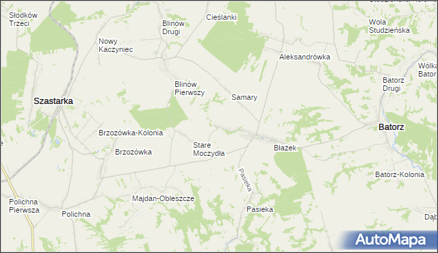 mapa Nowe Moczydła, Nowe Moczydła na mapie Targeo