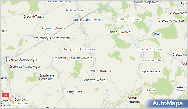 mapa Pruszanka Mała, Pruszanka Mała na mapie Targeo