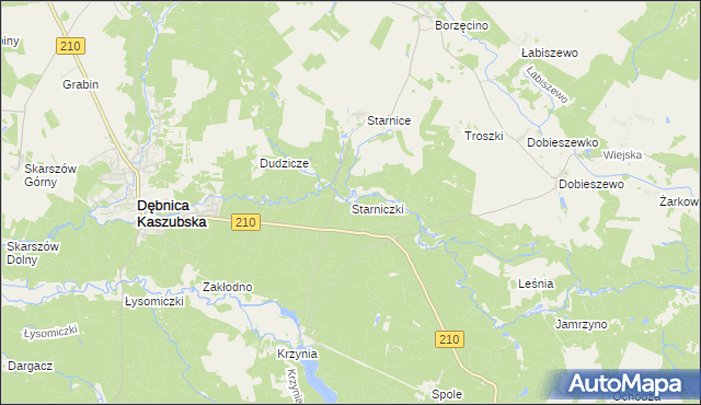 mapa Starniczki, Starniczki na mapie Targeo