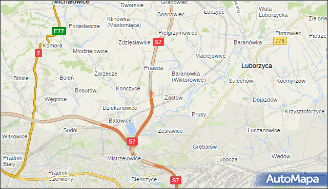 mapa Zastów, Zastów na mapie Targeo