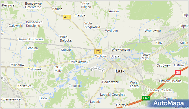 mapa Orchów, Orchów na mapie Targeo