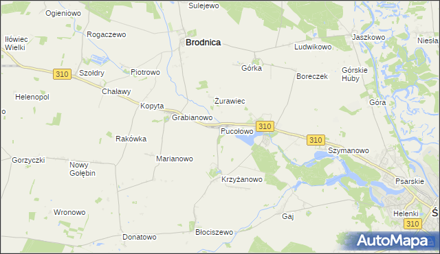 mapa Pucołowo, Pucołowo na mapie Targeo