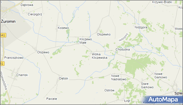mapa Wólka Kliczewska, Wólka Kliczewska na mapie Targeo