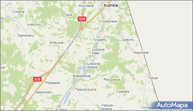 mapa Czuprynowo, Czuprynowo na mapie Targeo