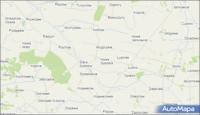 mapa Nowa Sobótka, Nowa Sobótka na mapie Targeo