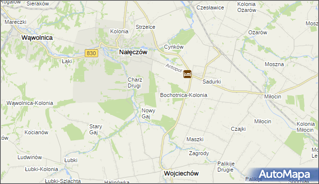 mapa Bochotnica-Kolonia, Bochotnica-Kolonia na mapie Targeo
