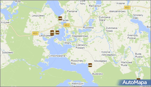 mapa Czerwony Folwark, Czerwony Folwark na mapie Targeo