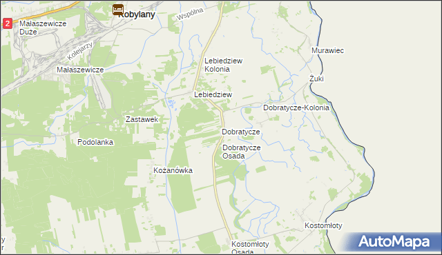 mapa Dobratycze, Dobratycze na mapie Targeo