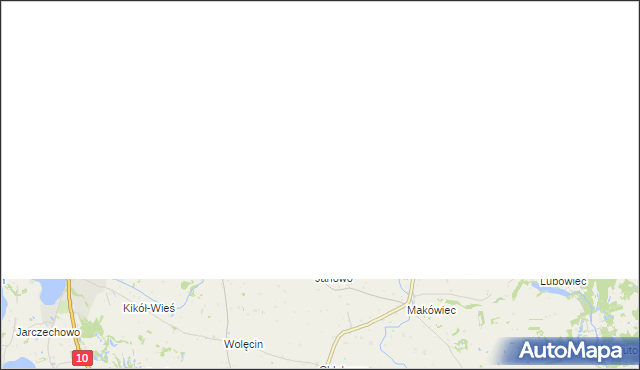 mapa Gołuchowo, Gołuchowo na mapie Targeo