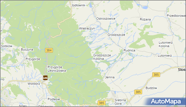 mapa Grodziszcze Kolonia, Grodziszcze Kolonia na mapie Targeo