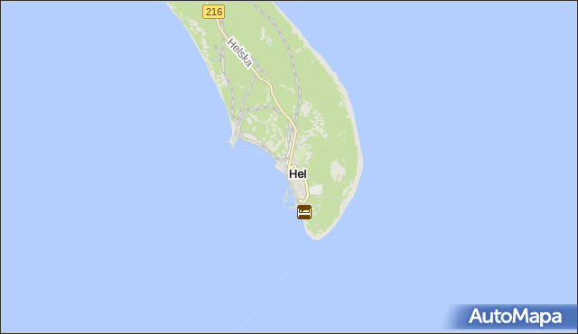 mapa Hel, Hel na mapie Targeo
