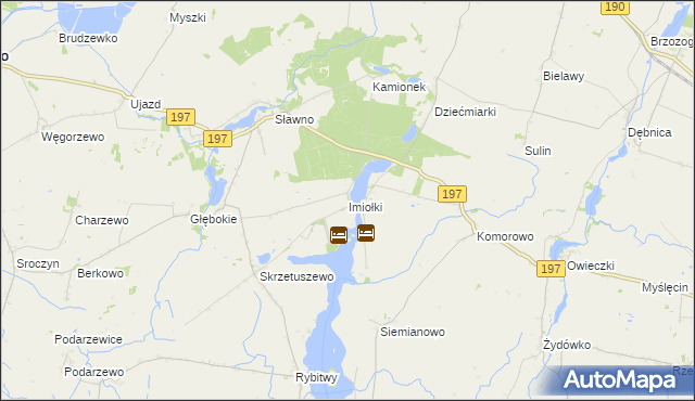 mapa Imiołki, Imiołki na mapie Targeo