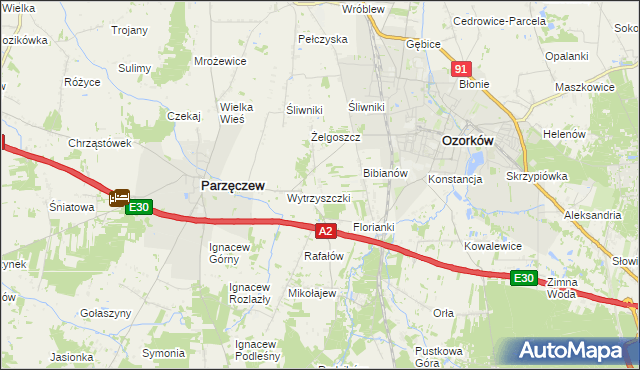mapa Julianki, Julianki na mapie Targeo