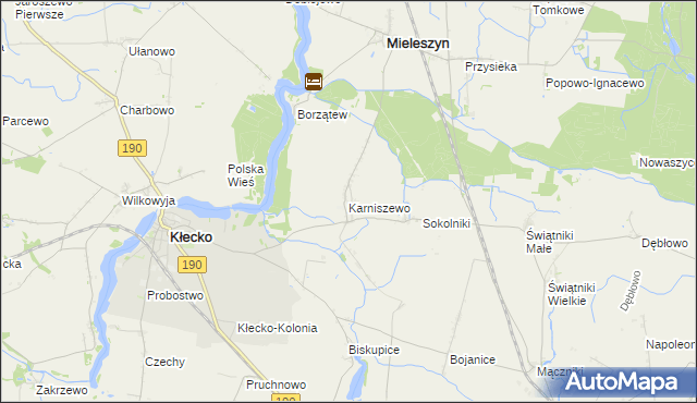 mapa Karniszewo, Karniszewo na mapie Targeo