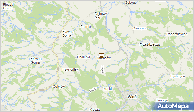 mapa Marczów, Marczów na mapie Targeo