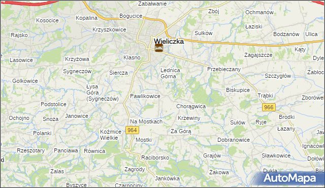mapa Mietniów, Mietniów na mapie Targeo