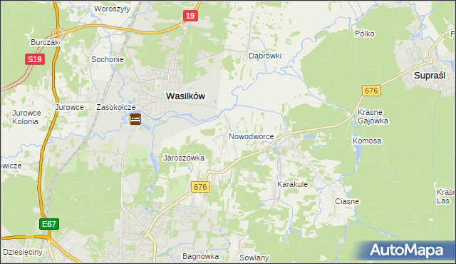 mapa Nowodworce, Nowodworce na mapie Targeo