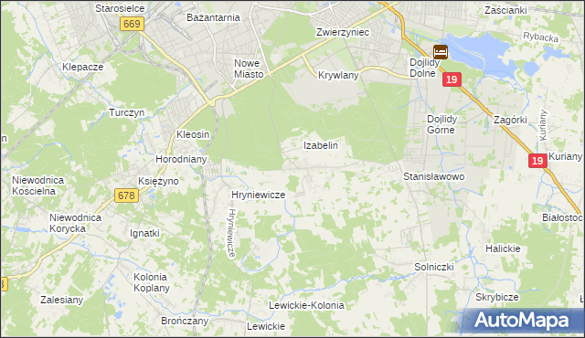 mapa Olmonty, Olmonty na mapie Targeo