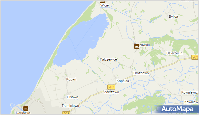 mapa Palczewice, Palczewice na mapie Targeo