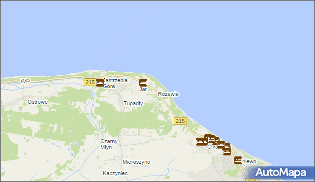 mapa Rozewie, Rozewie na mapie Targeo