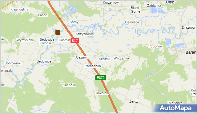 mapa Skrudki, Skrudki na mapie Targeo