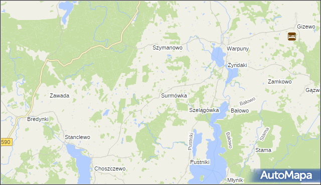 mapa Surmówka, Surmówka na mapie Targeo