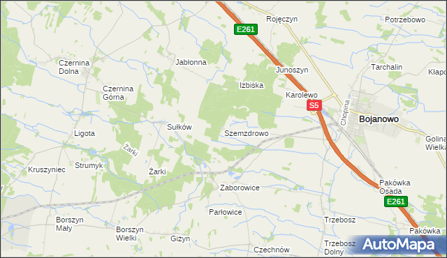 mapa Szemzdrowo, Szemzdrowo na mapie Targeo