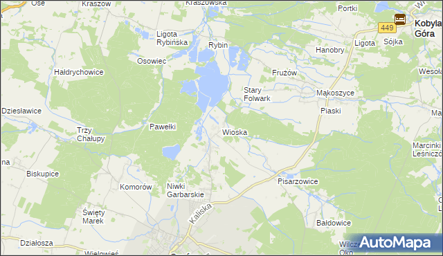 mapa Wioska gmina Syców, Wioska gmina Syców na mapie Targeo
