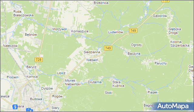 mapa Fidor, Fidor na mapie Targeo