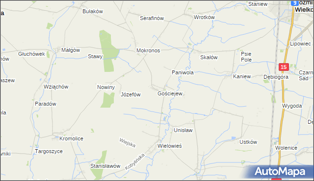 mapa Gościejew, Gościejew na mapie Targeo