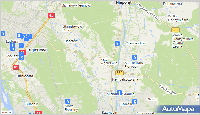 mapa Kąty Węgierskie, Kąty Węgierskie na mapie Targeo