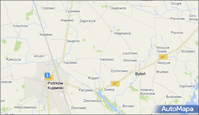 mapa Nasiłowo, Nasiłowo na mapie Targeo