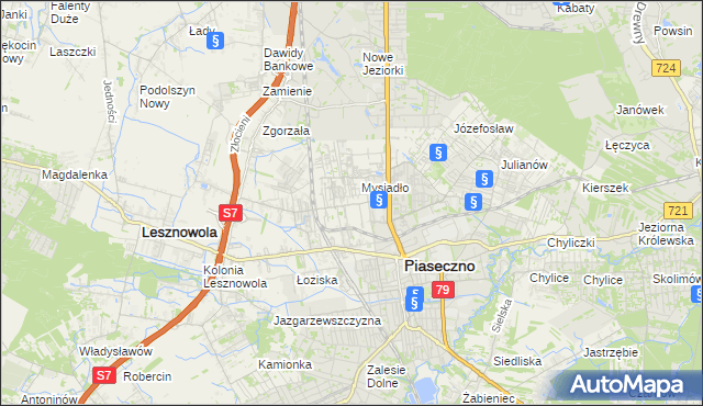 mapa Nowa Iwiczna, Nowa Iwiczna na mapie Targeo