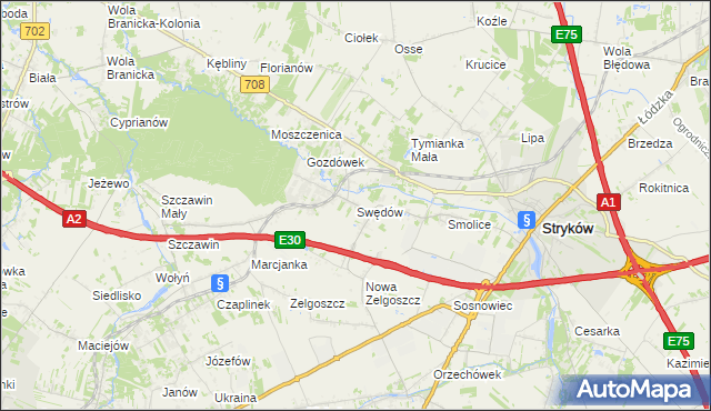 mapa Swędów, Swędów na mapie Targeo