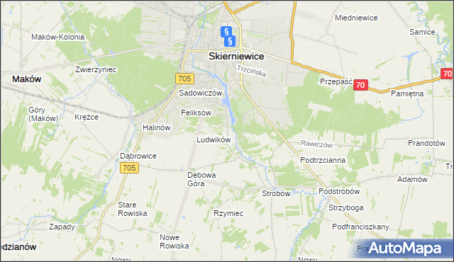 mapa Balcerów, Balcerów na mapie Targeo